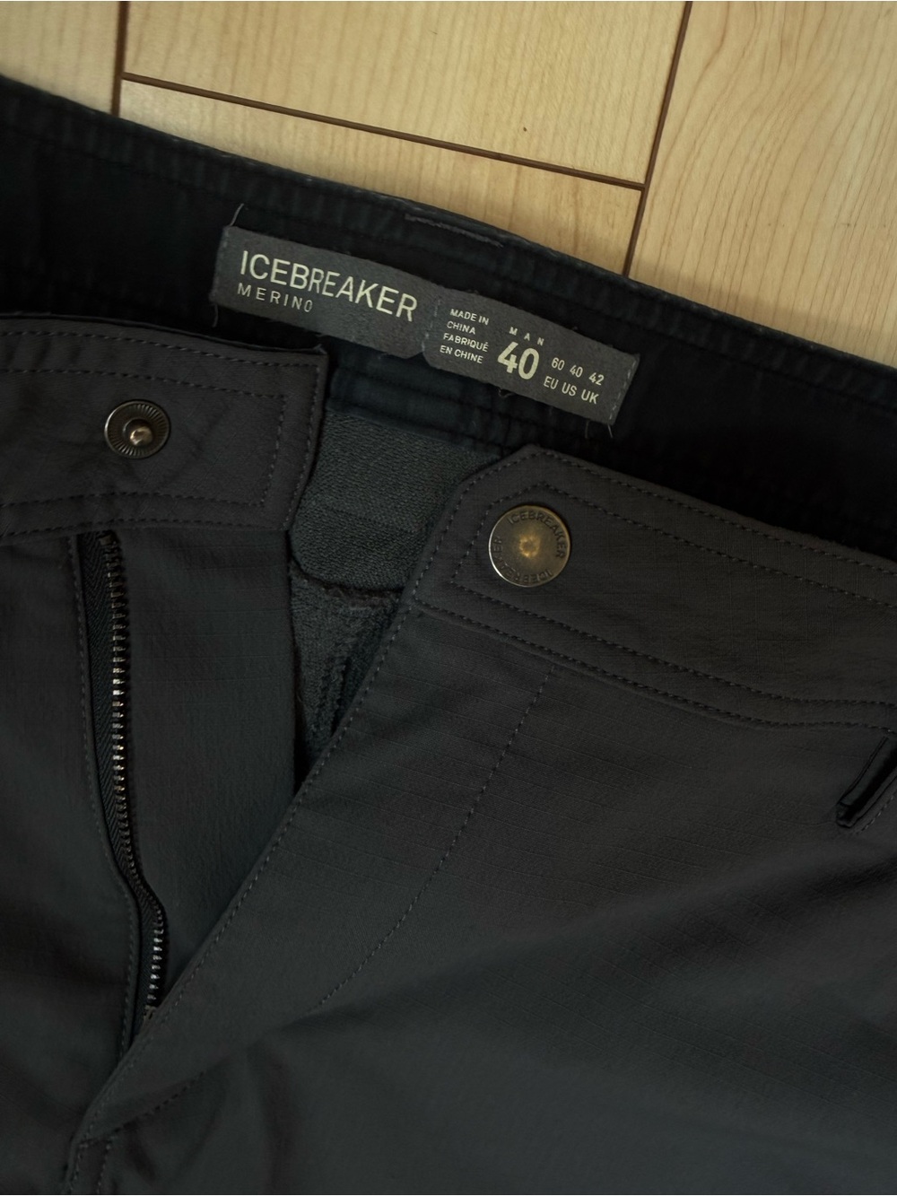 Icebreaker merino wool lined pants lot x 2 40 and 42 with 30 inch inseam - Picture 9 of 13